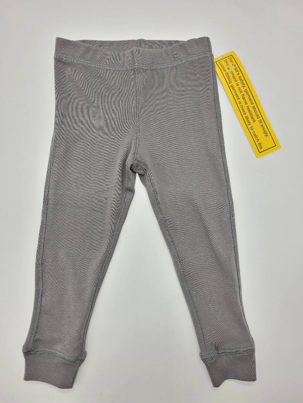 Primary Pajama Pants Gray Cotton Stretch Knit Bottoms Only Unisex Sz 18-24mo NEW